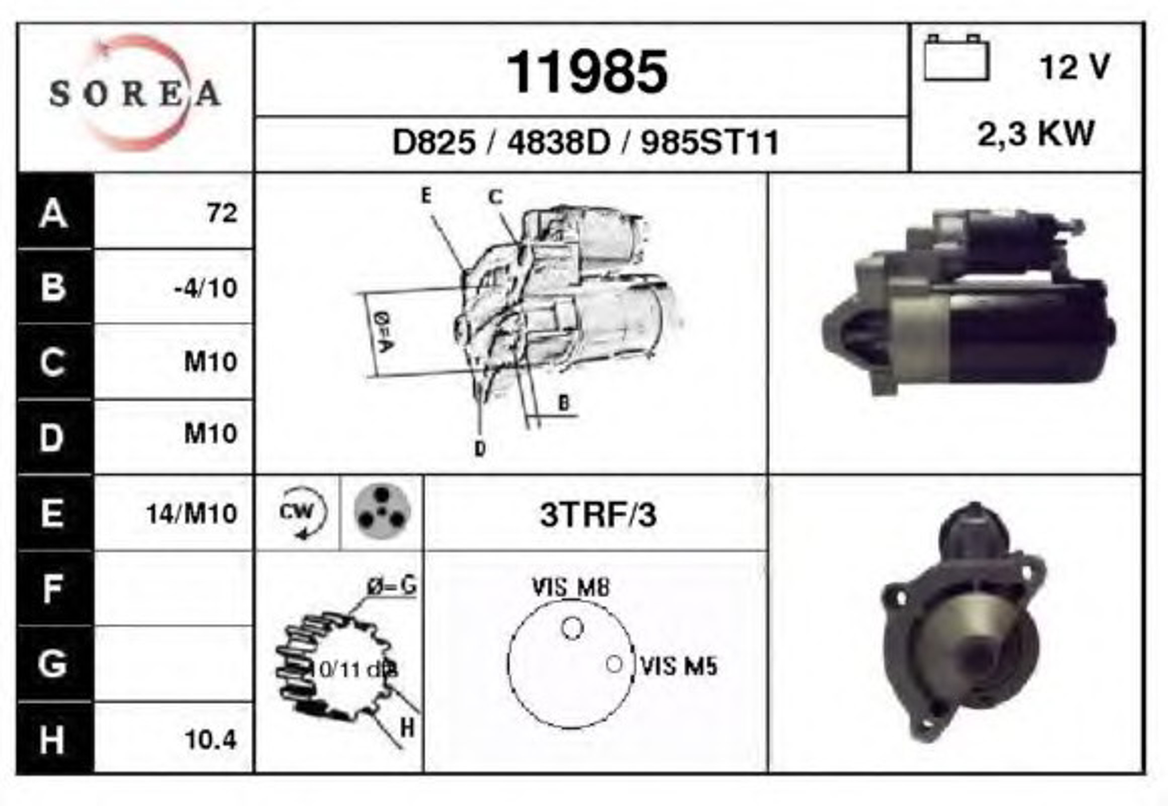 Стартер EAI 11985