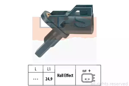 Czujnik abs ford focus ii 04-11 przd (+esp) EPS 1.960.002