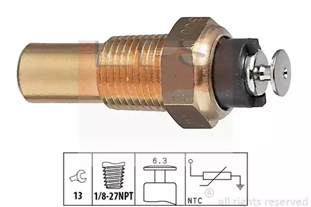 Датчик температура охлаждающей жидкости made in italy - oe equivalent