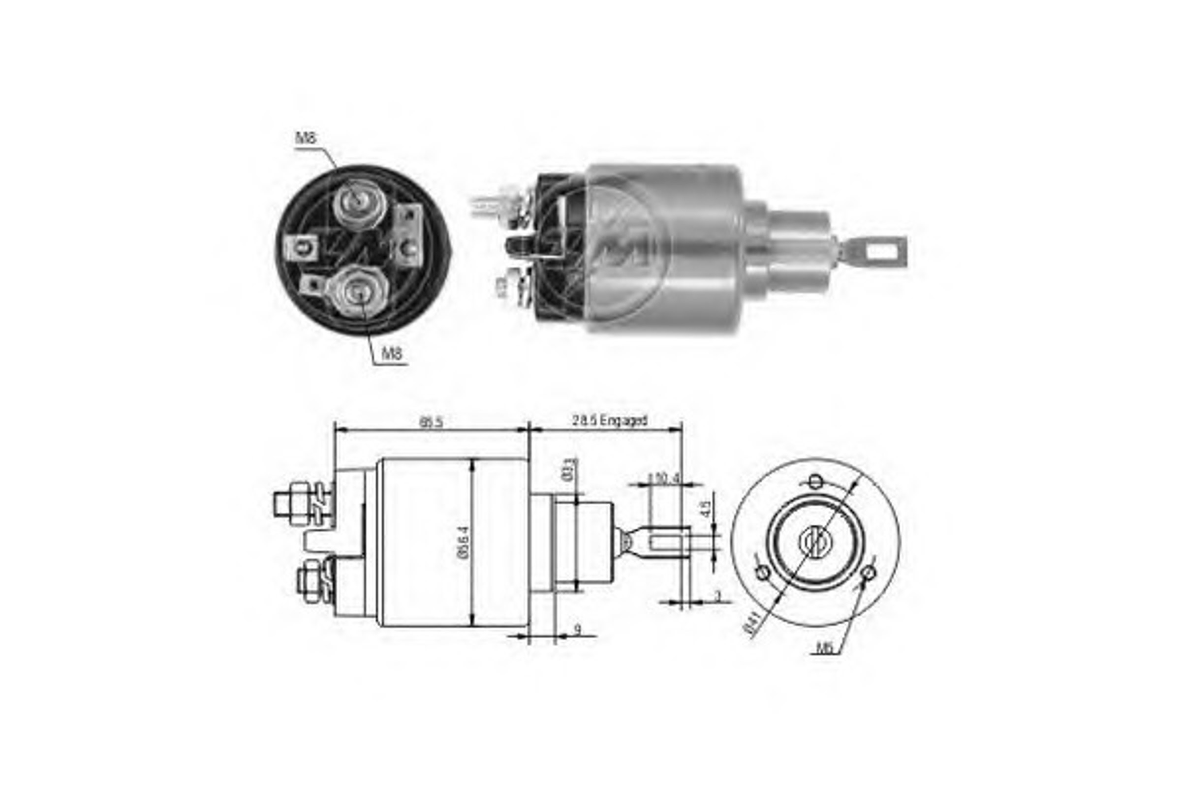 Реле втягивающее ERA ZM1573