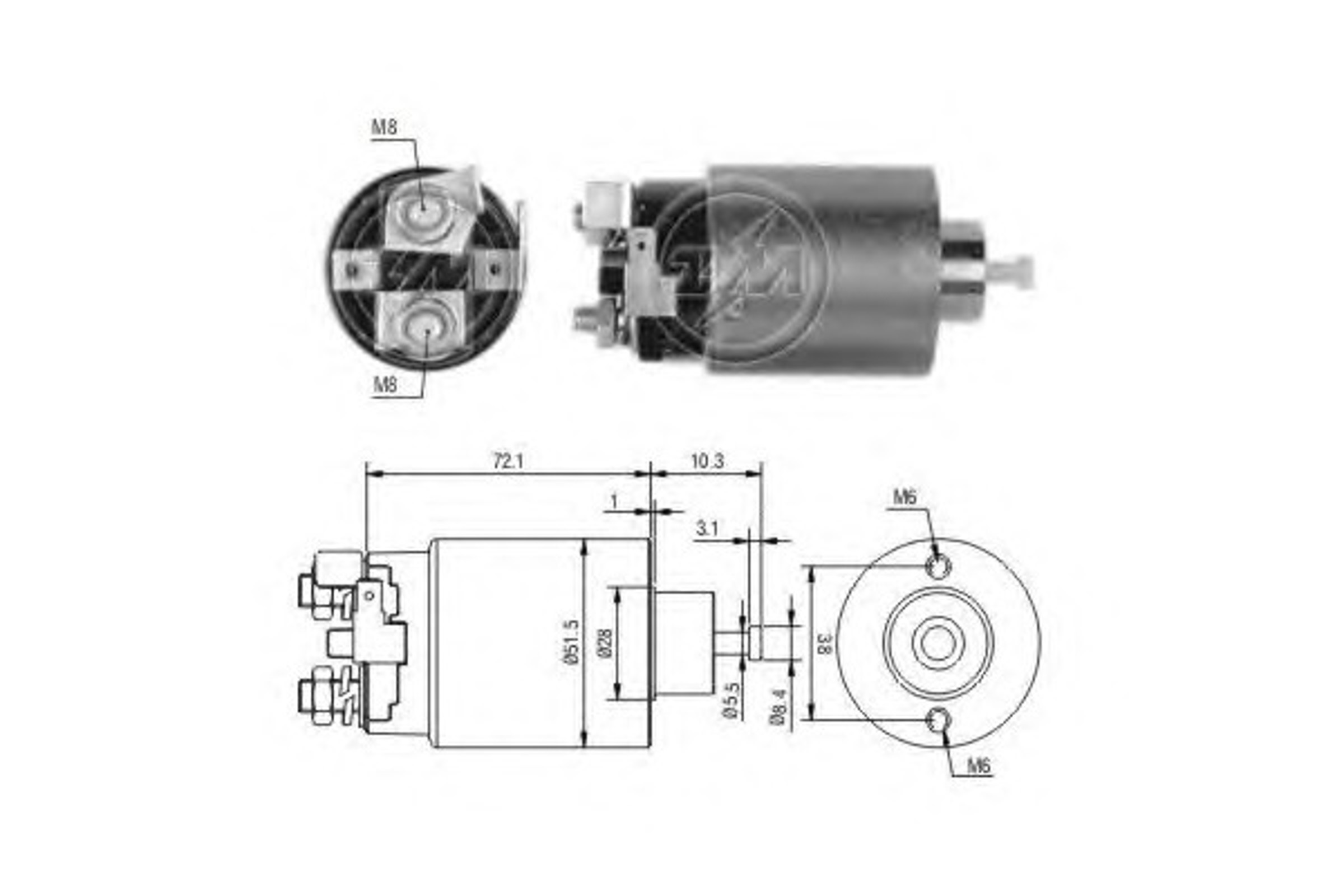 Реле стартера ERA ZM698
