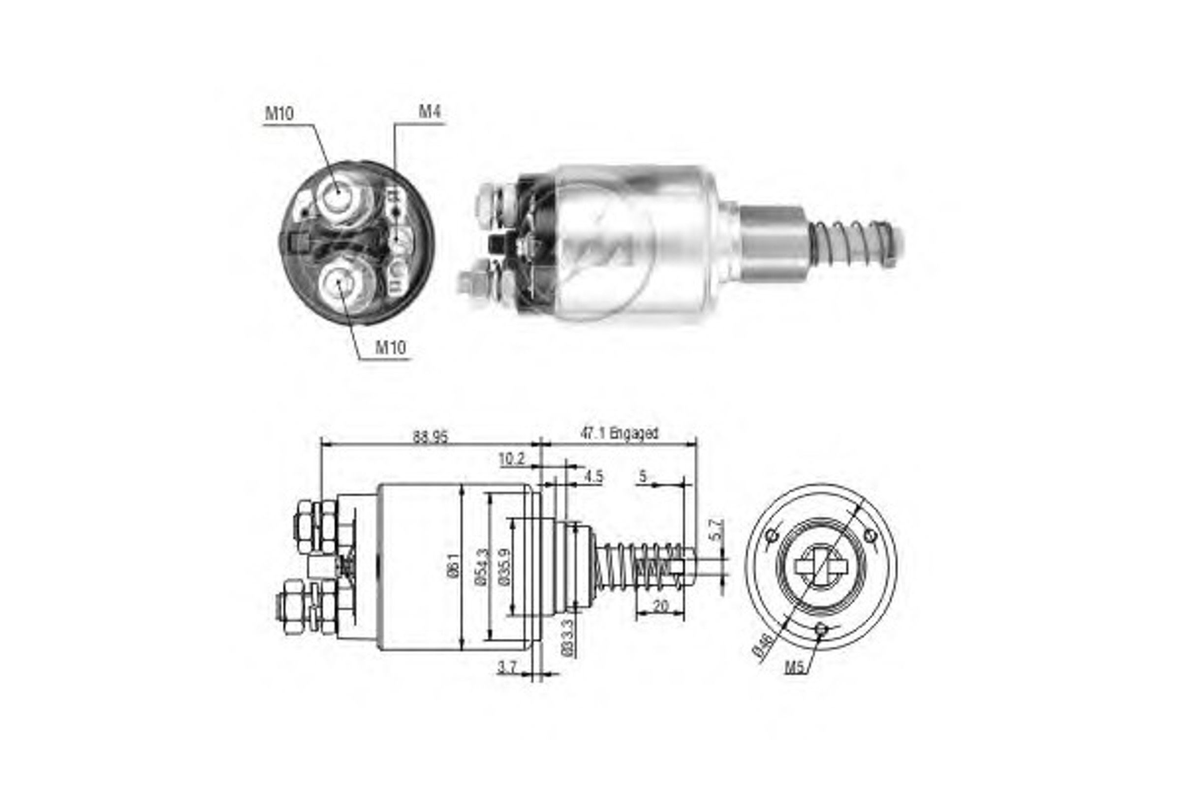 Реле втягивающее ERA ZM732