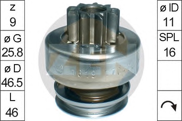 Бендикс стартера ERA ZN1619