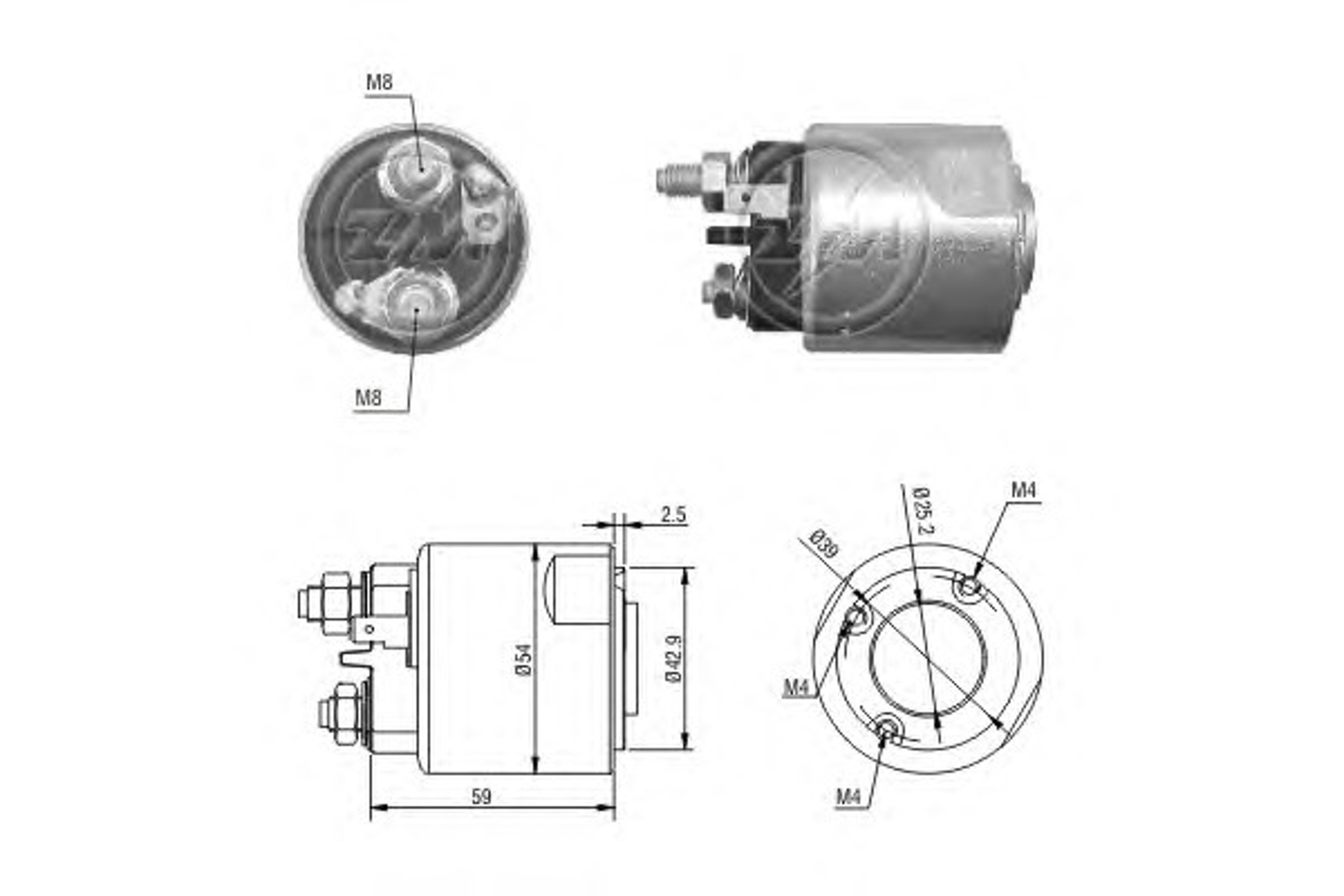 Реле втягивающее ERA ZM2495