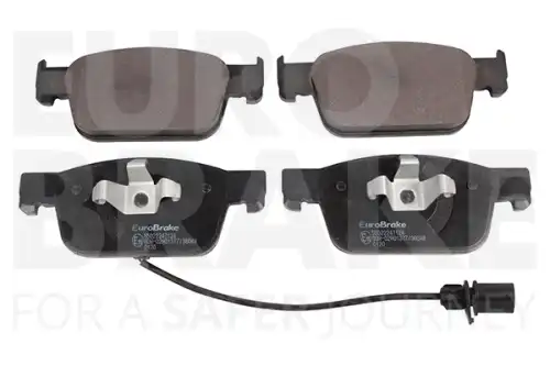 55022247124 (производитель eurobrake) тормозные колодки дисковые передние EUROBRAKE 55022247124