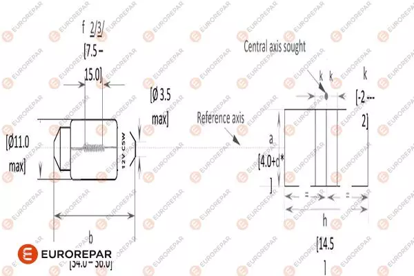 Лампа накаливания фонарь освещения номерного знаки EUROREPAR 1616430780