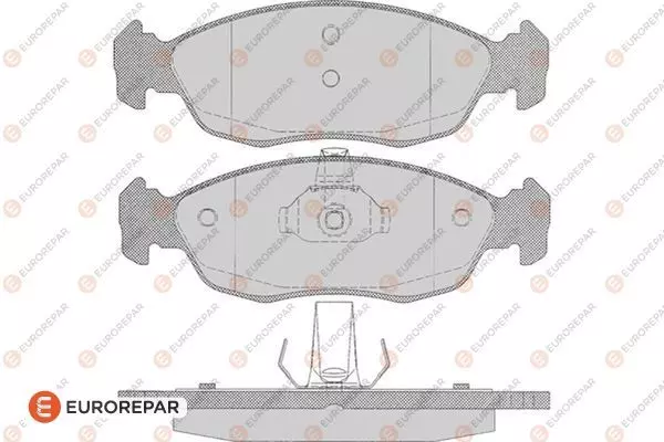 Колодки тормозные дисковые EUROREPAR 1617252480