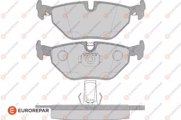 Комплект тормозных колодок дискового тормоза EUROREPAR 1617253980