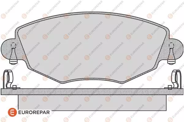 Колодки тормозные дисковые EUROREPAR 1617256380