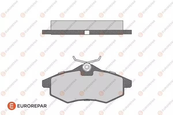Колодки тормозные дисковые EUROREPAR 1617257080