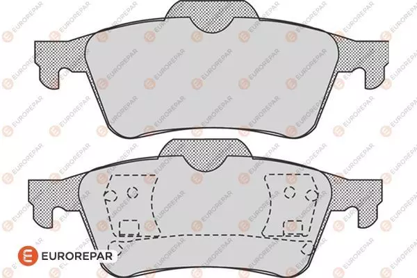 Колодки тормозные дисковые EUROREPAR 1617257880