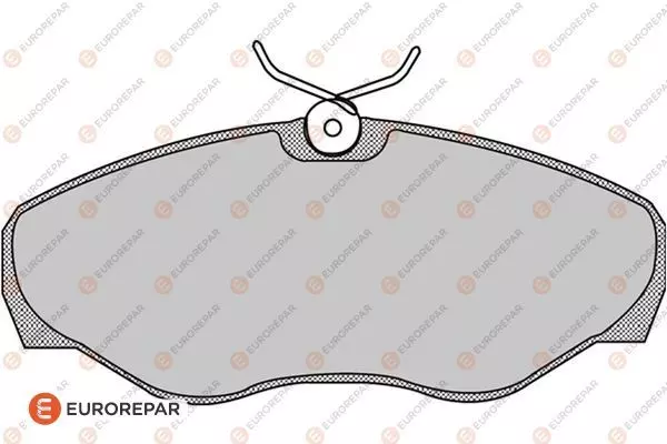 Колодки тормозные дисковые EUROREPAR 1617258080