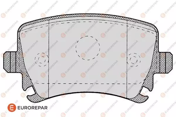 Колодки тормозные дисковые EUROREPAR 1617259180
