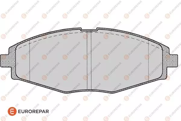 Комплект тормозных колодок дискового тормоза EUROREPAR 1617261680