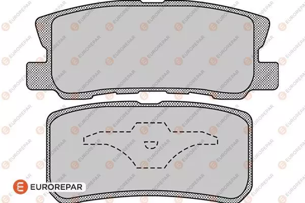 Комплект тормозных колодок дискового тормоза EUROREPAR 1617265280