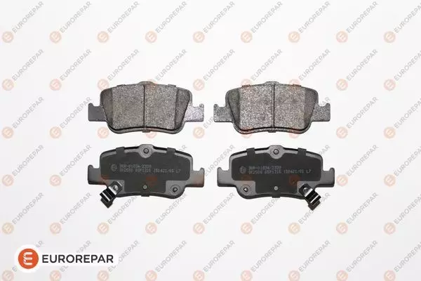 Комплект тормозных колодок дискового тормоза EUROREPAR 1617269380