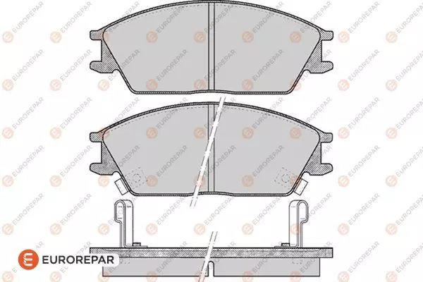 Колодки тормозные дисковые EUROREPAR 1617284380