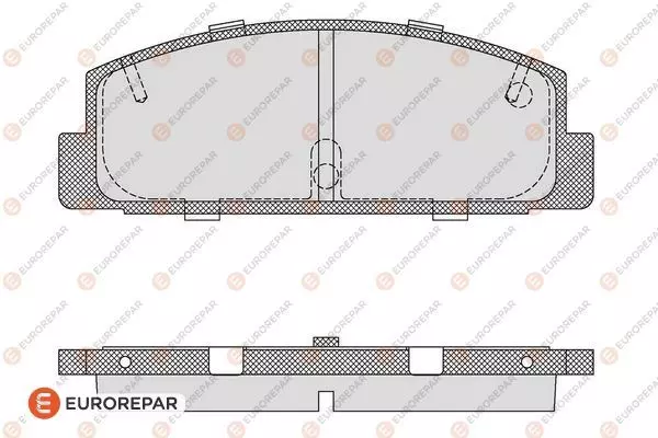 Комплект тормозных колодок дискового тормоза EUROREPAR 1617286580