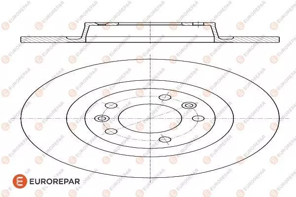 Диск тормозной EUROREPAR 1618864380
