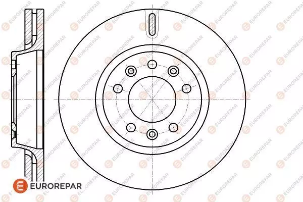 Диск тормозной EUROREPAR 1618865080