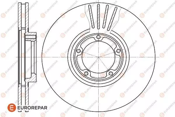 Диск тормозной EUROREPAR 1618866280
