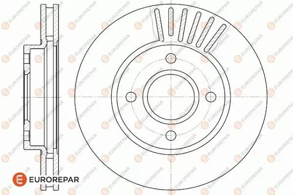 Диск тормозной EUROREPAR 1618867780