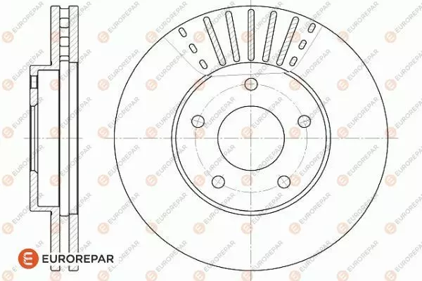 Тормозной диск EUROREPAR 1618872380