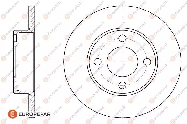 Диск тормозной EUROREPAR 1618875680