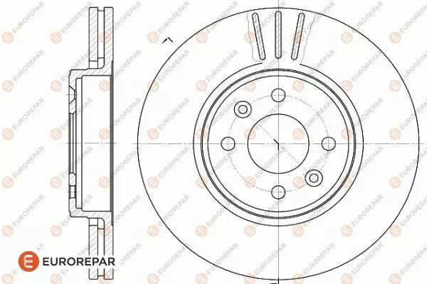 Тормозной диск EUROREPAR 1618880480