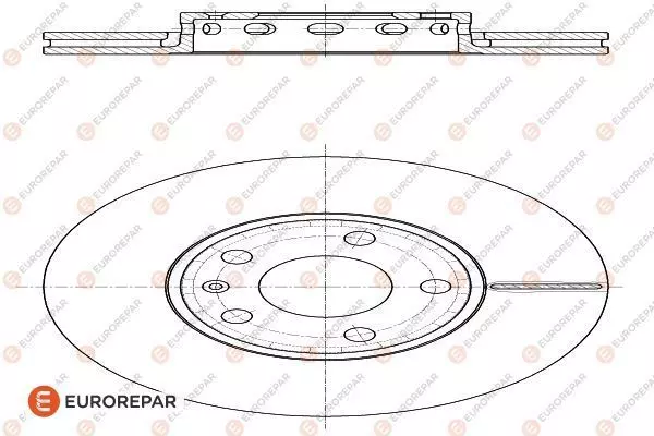 Тормозной диск EUROREPAR 1618880980