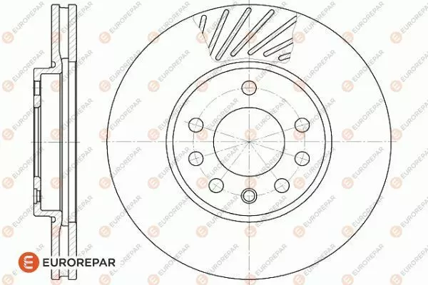 Тормозной диск EUROREPAR 1618881180