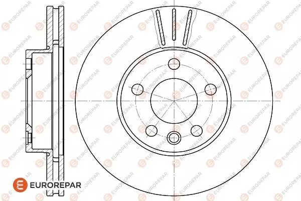 Диск тормозной EUROREPAR 1618883280