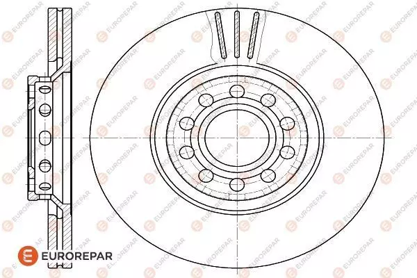 Диск тормозной EUROREPAR 1618884680