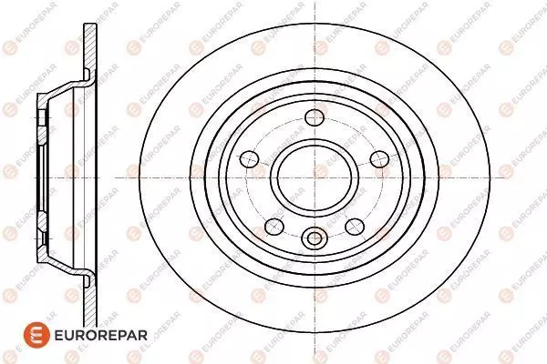 Тормозной диск EUROREPAR 1618889480