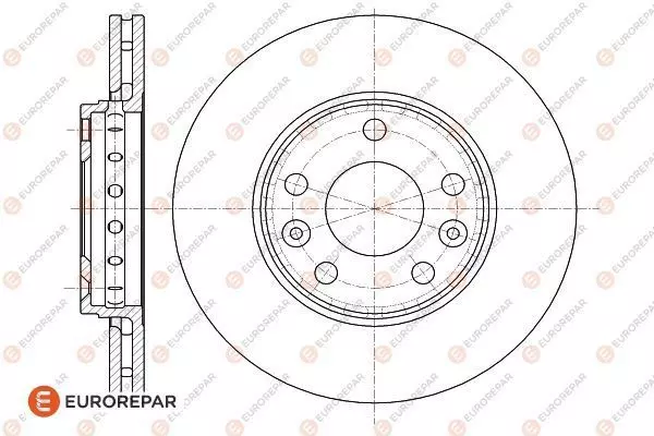 Диск тормозной EUROREPAR 1618889780