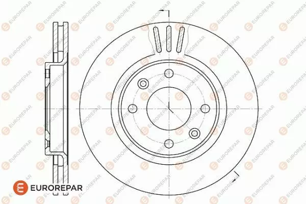 Диск тормозной EUROREPAR 1618890480