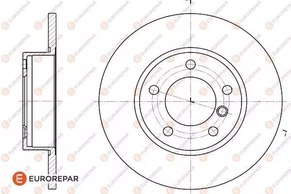 Диск тормозной EUROREPAR 1618890580