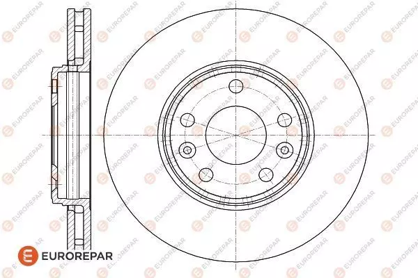 Диск тормозной EUROREPAR 1620040780