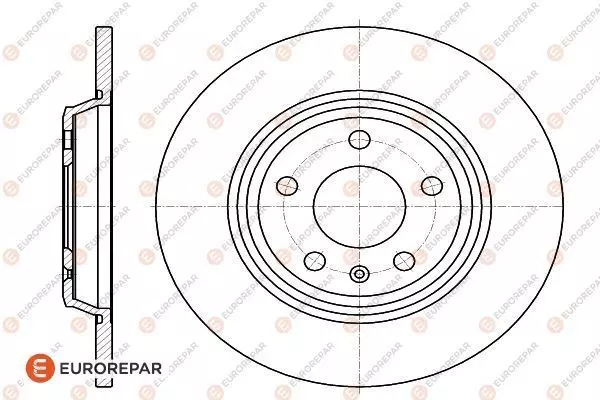 Диск тормозной EUROREPAR 1622805980