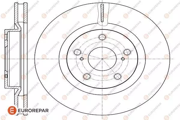Диск тормозной EUROREPAR 1622807280