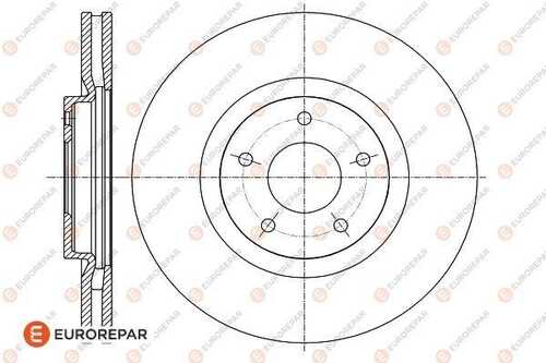 Диск тормозной nissan qashqai (j10 nj10) 06 renault koleos i (hy) 2.0 dci (hy0k) 08 front d320mm EUROREPAR 1622812980