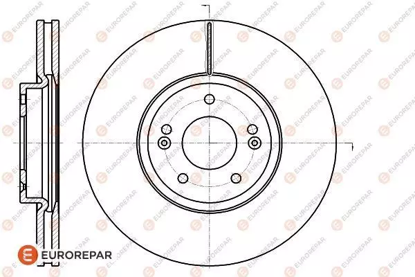 Диск тормозной EUROREPAR 1622813280