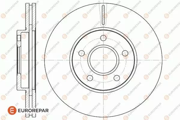 Диск тормозной EUROREPAR 1622816380