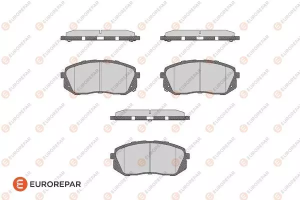 Комплект тормозных колодок дискового тормоза EUROREPAR 1623056680