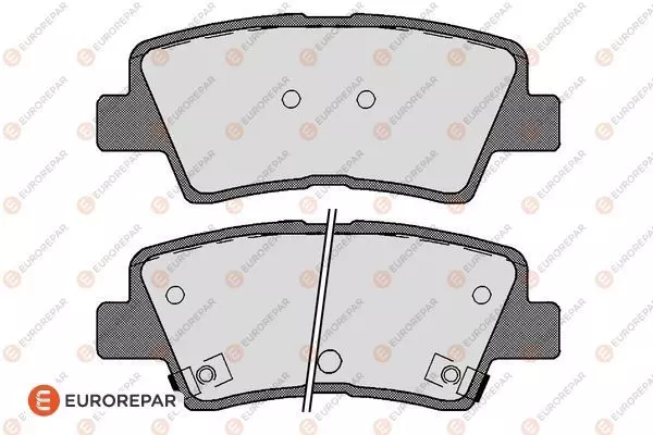 Колодки тормозные дисковые EUROREPAR 1623063980