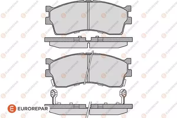 Колодки тормозные дисковые EUROREPAR 1623065080