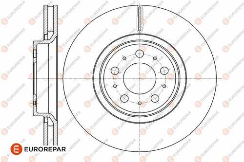 Диск тормозной volvo s60 i (384) 2.0 t 2000 EUROREPAR 1642754680