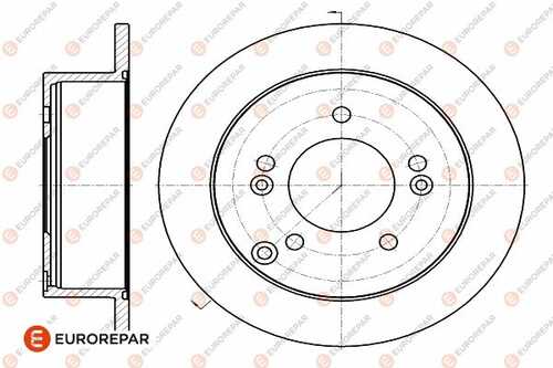 Диск тормозной hyundai nf v (nf) 2.0 vvti gls 2004 EUROREPAR 1642774880