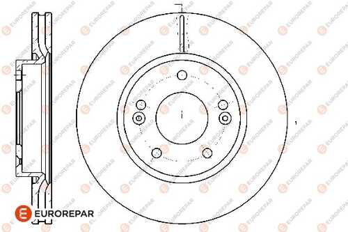 Диск тормозной EUROREPAR 1667853680