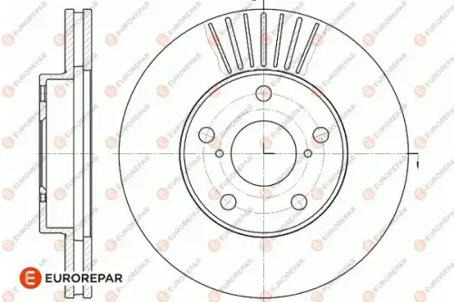 Диск тормозной toyota rav iv ii (a2) 1.8 (zca25 zca26) 2000 EUROREPAR 1667858080